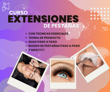 Load image into Gallery viewer, Curso de Extensiones de Pestañas en ESPAÑOL